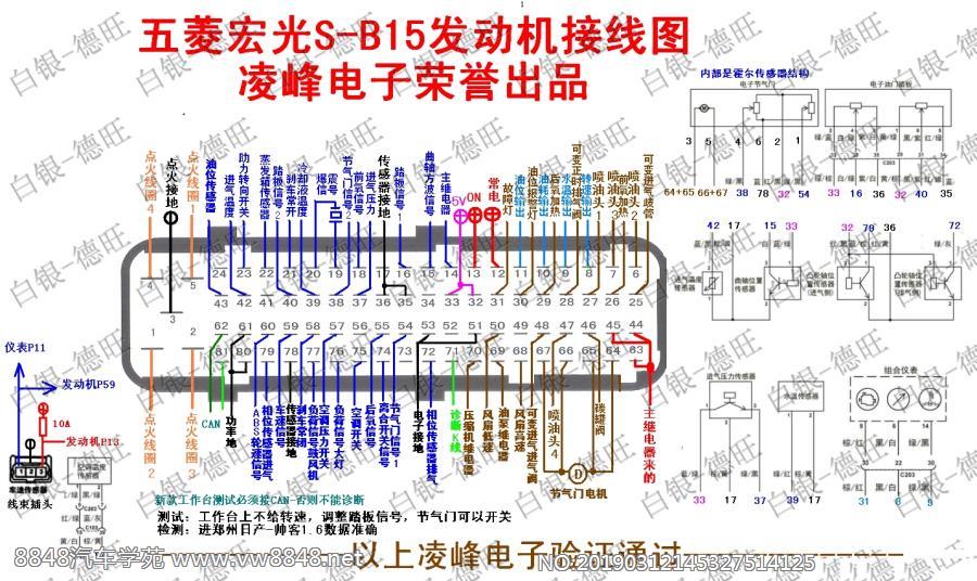 大乌龟-五菱宏光S-B15发动机接线图